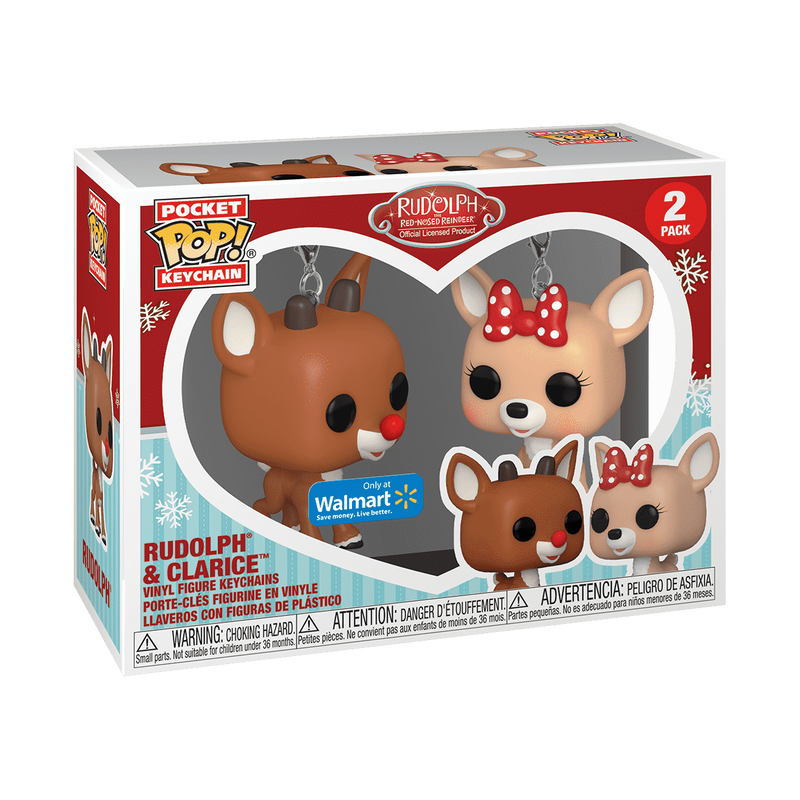 Pop! Keychain Rudolph & Clarice 2-Pack, , hi-res view 2