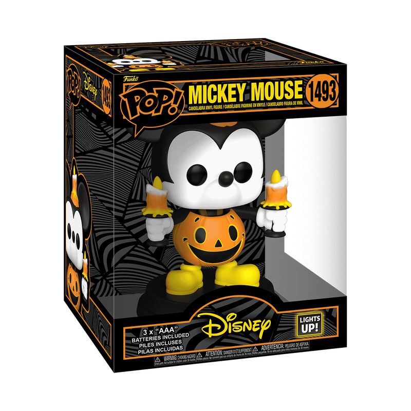 Pop! Super Light Up Mickey Mouse in Pumpkin Costume, , hi-res view 2