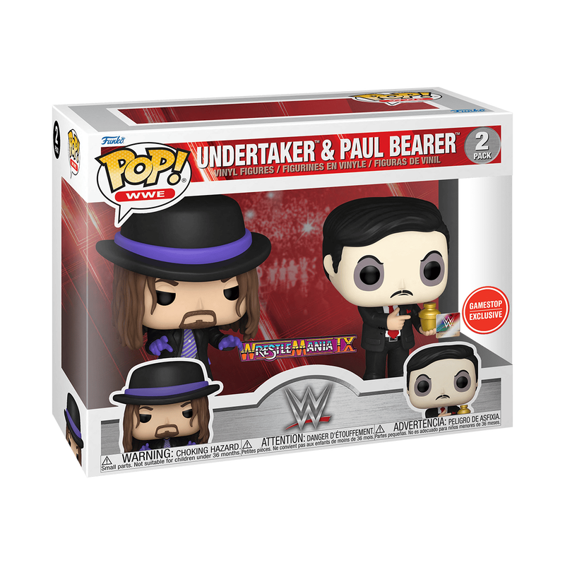 Pop! Undertaker & Paul Bearer 2-Pack with Pin, , hi-res image number 2