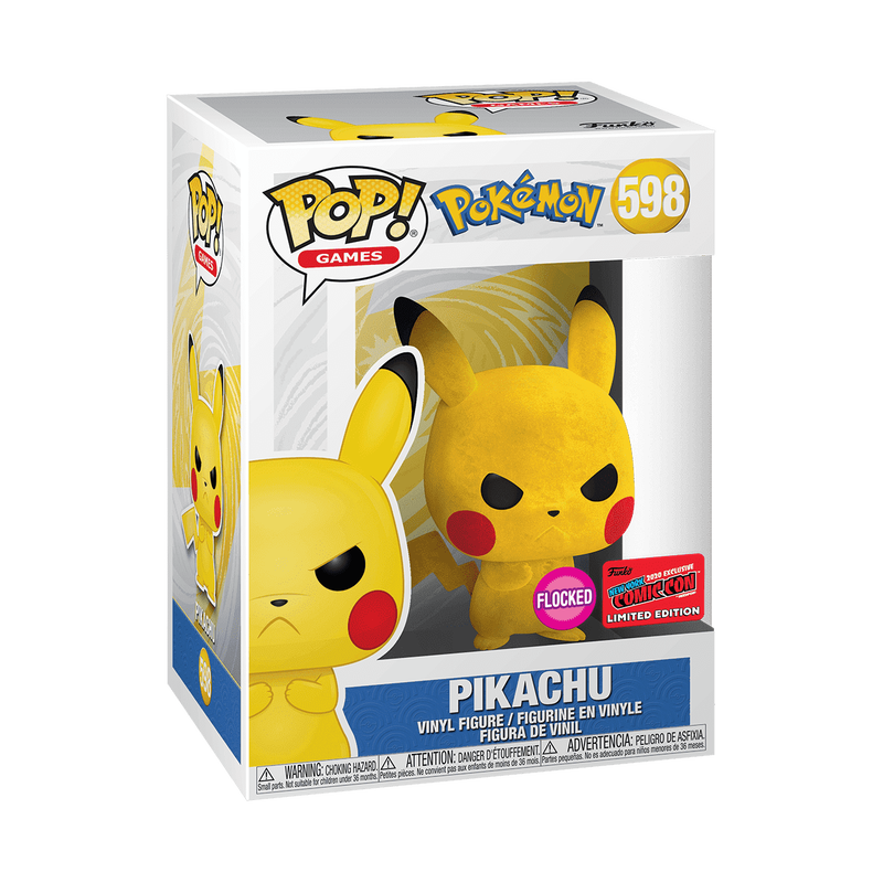 Pop! Grumpy Pikachu (Flocked), , hi-res view 3