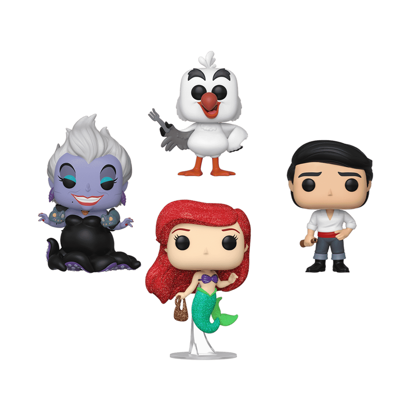 Pop! The Little Mermaid (Diamond) 4-Pack, , hi-res view 1