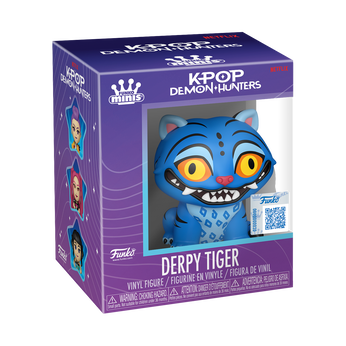 Derpy Tiger KPop Demon Hunters Mini Vinyl Figure, , hi-res view 1