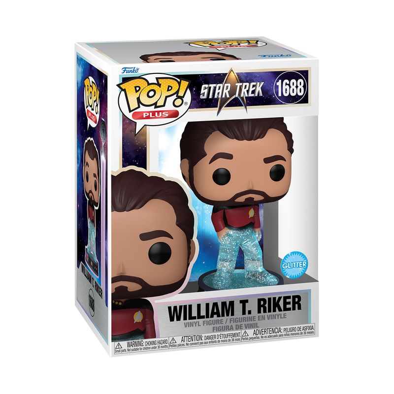 Pop! Plus William T. Riker (Transporter) (Glitter), , hi-res view 2