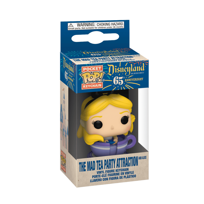 Pop! Keychain The Mad Tea Party Attraction and Alice, , hi-res view 2