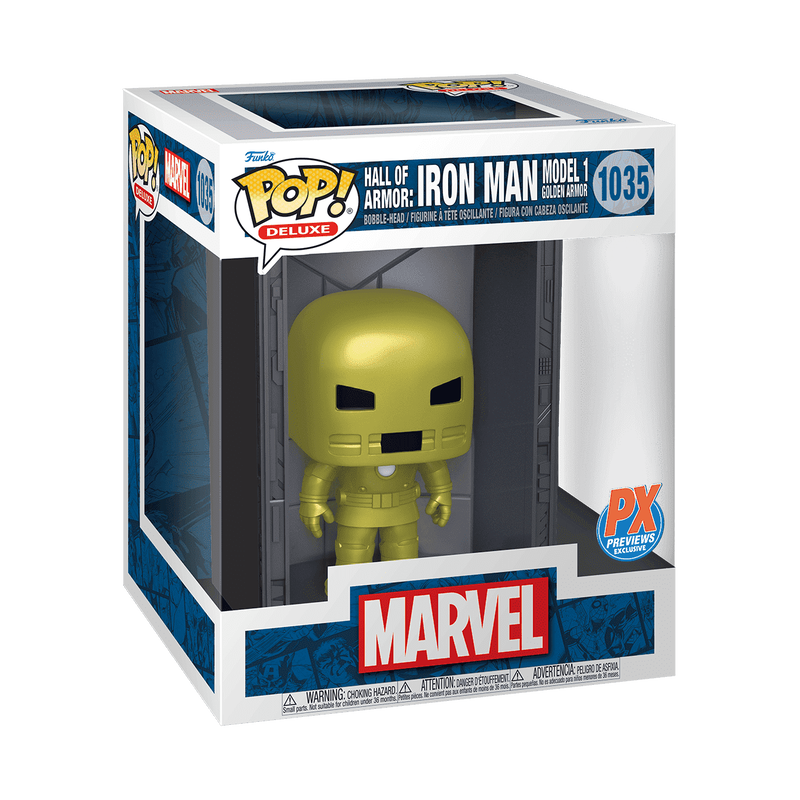 Pop! Deluxe Hall of Armor: Iron Man Model 1 Golden Armor, , hi-res view 2
