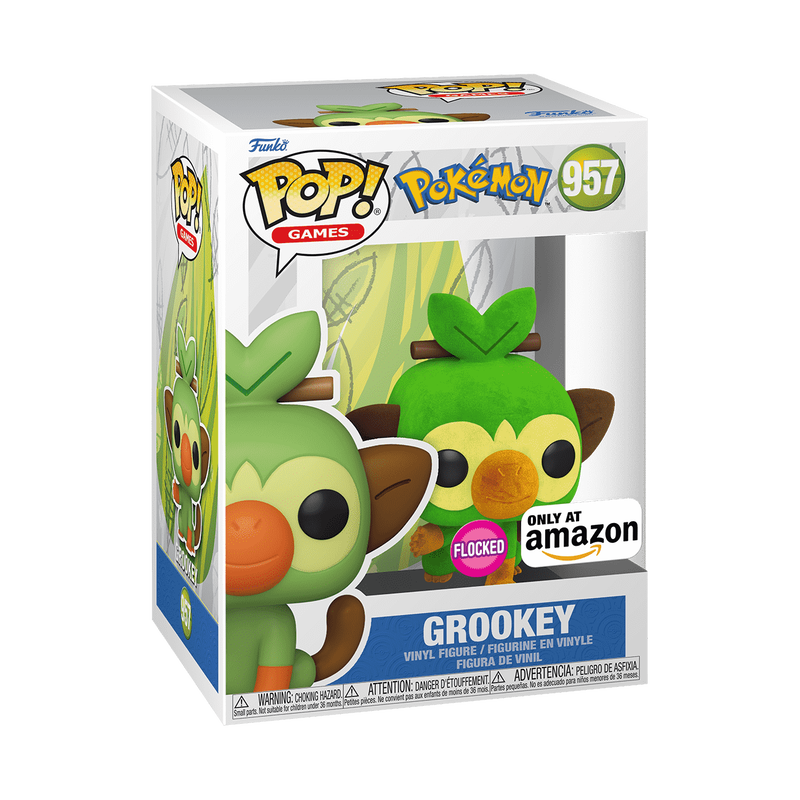 Pop! Grookey (Flocked), , hi-res view 2