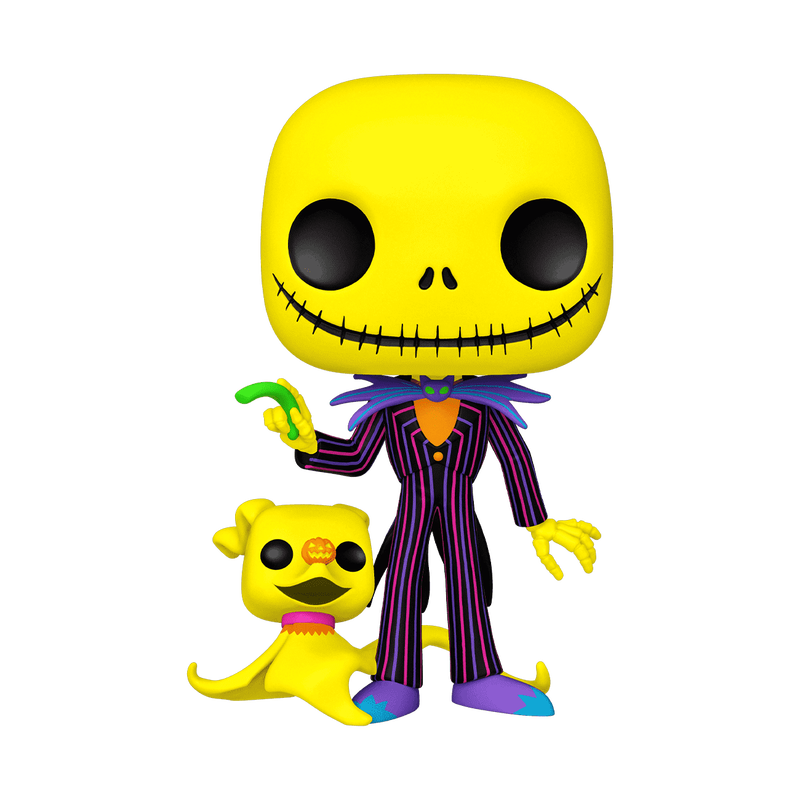 Pop! Jumbo Jack Skellington with Zero (Black Light), , hi-res view 1
