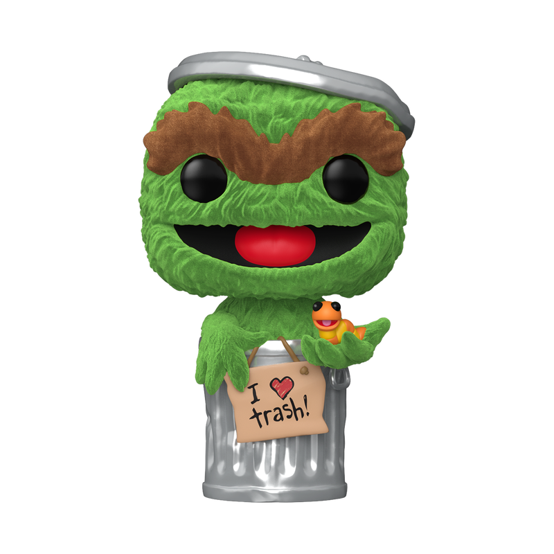 Pop! Oscar the Grouch (Flocked), , hi-res view 1