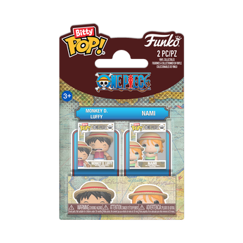 Bitty Pop! Monkey D. Luffy & Nami 2-Pack, Image 1