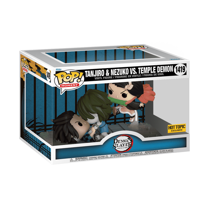 Pop! Moment Tanjiro & Nezuko vs. Temple Demon, , hi-res view 2