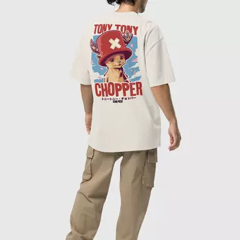 One Piece Chopper Oversized Faded Tee, , hi-res view 2