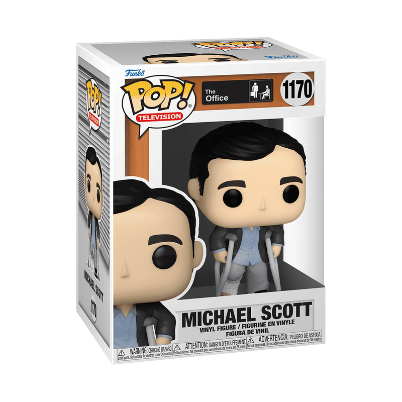 Pop! Michael Scott with Crutches, , hi-res view 2