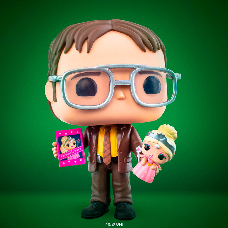 Pop! Dwight with Princess Unicorn, , hi-res view 3