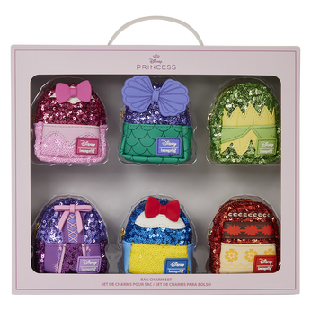 Disney Princess Exclusive Sequin Cosplay Mini Backpack Keychain Charm Set 1, , hi-res view 1