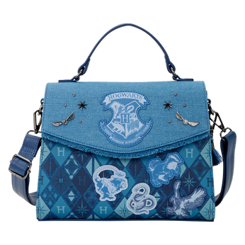 Harry Potter Hogwarts Denim Crossbody Bag, Image 1