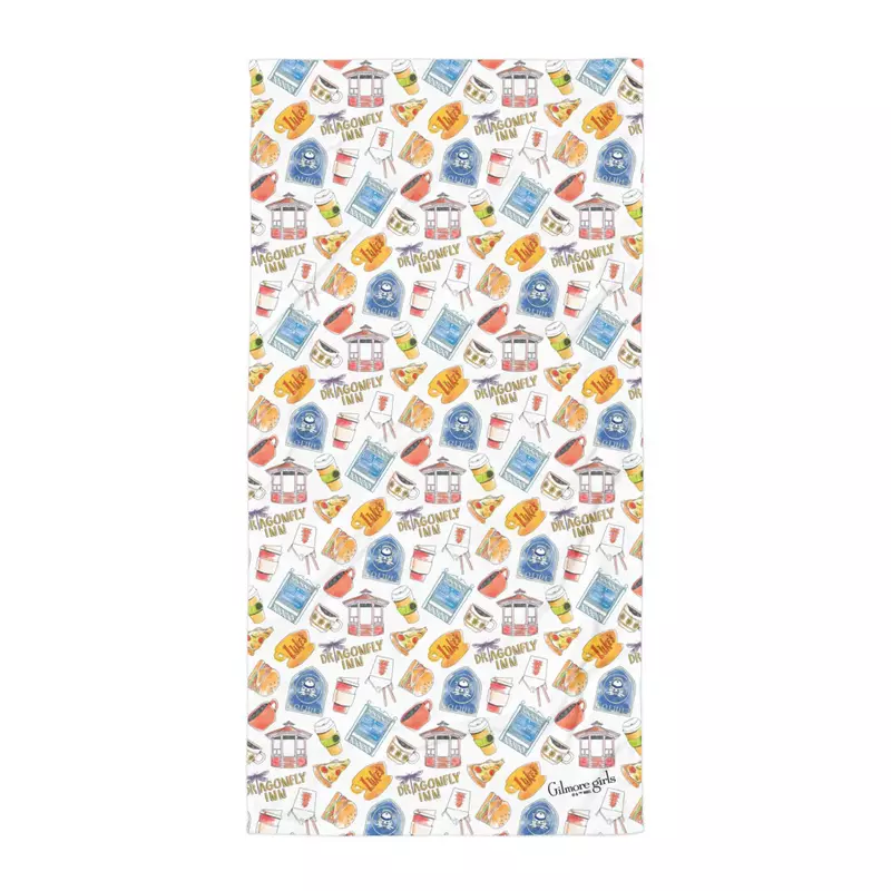 Gilmore Girls Stars Hollow Icons Pattern Towel, , hi-res view 2