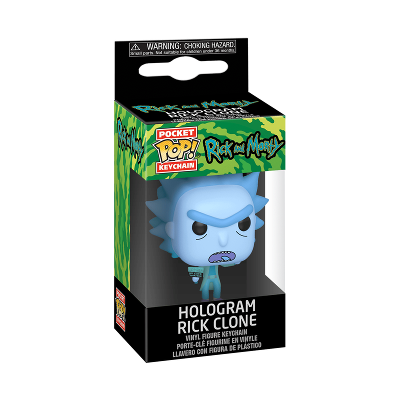 Pop! Keychain Hologram Rick Clone, , hi-res view 2