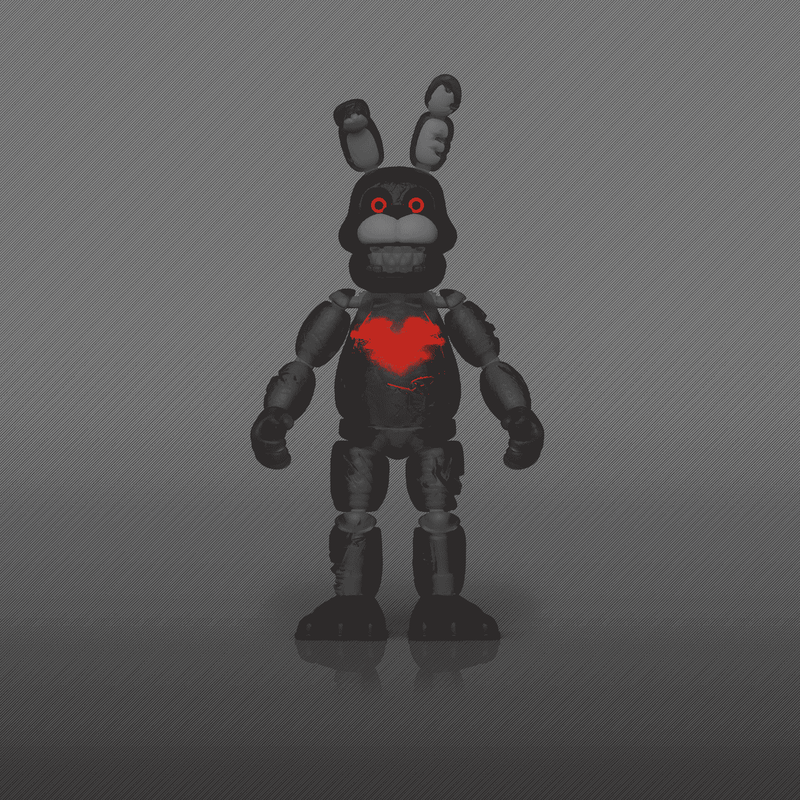 Black Heart Bonnie (Glow) Action Figure, , hi-res view 3