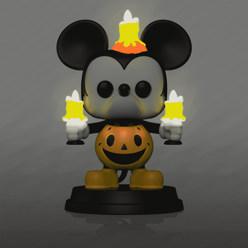 Pop! Super Light Up Mickey Mouse in Pumpkin Costume, , hi-res view 3