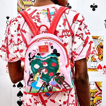 Alice in Wonderland Painting the Roses Red Mini Backpack, Image 2