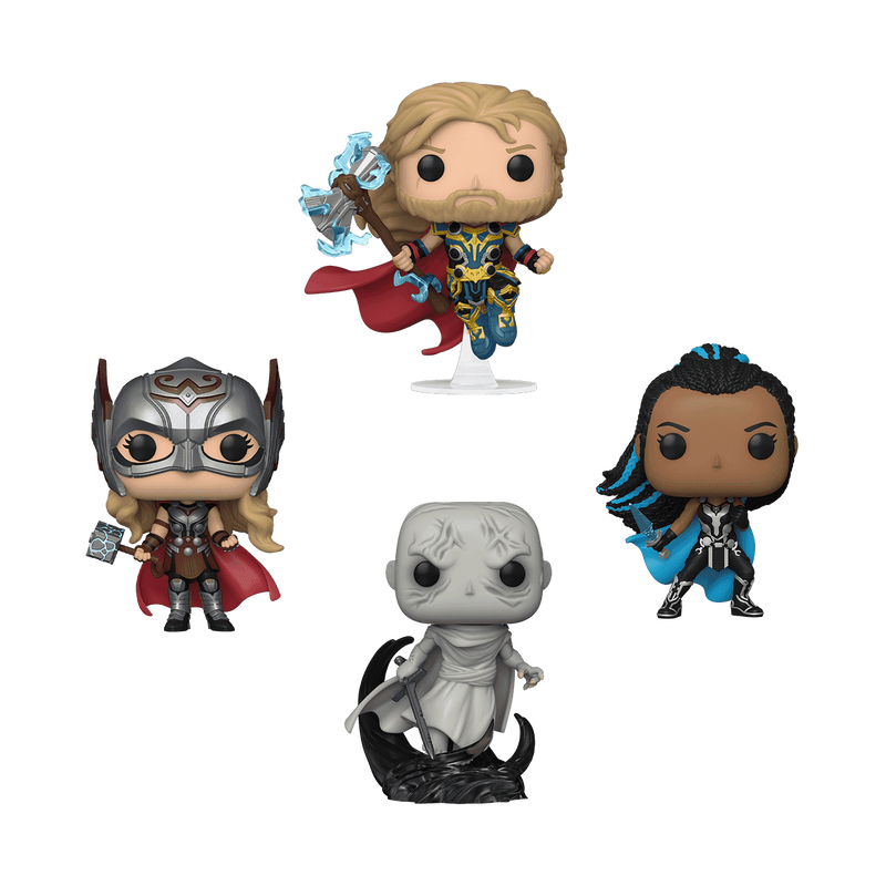 Pop! Thor, Mighty Thor, Valkyrie, Gorr 4-Pack, , hi-res view 1