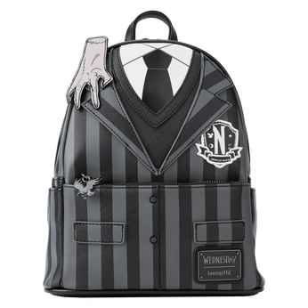 Wednesday Addams Exclusive Nevermore Cosplay Mini Backpack, Image 1