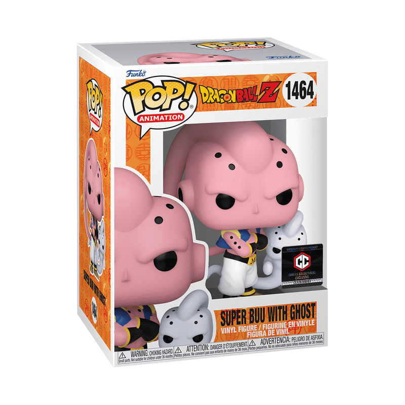 Funko Pop! Animation: Dragon Ball Z - Majin Buu (Super Buu Form) Ghost  Attack - Special Edition Two Piece Bundle with Common & Glow Chase  Multicolor