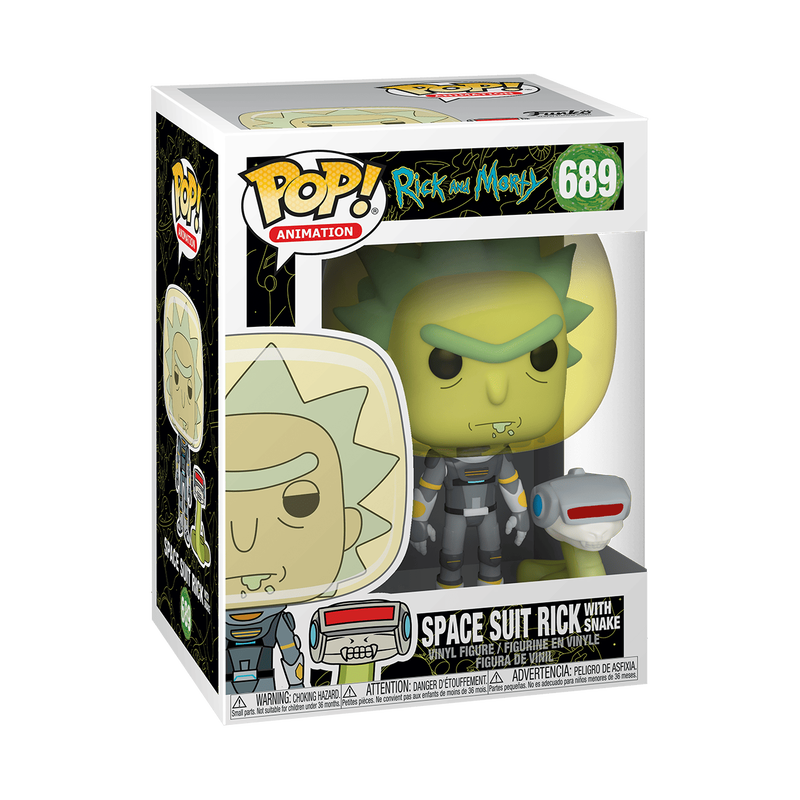 POP Animation: Rick & Morty - Space Suit Rick w/Snake, , hi-res view 1