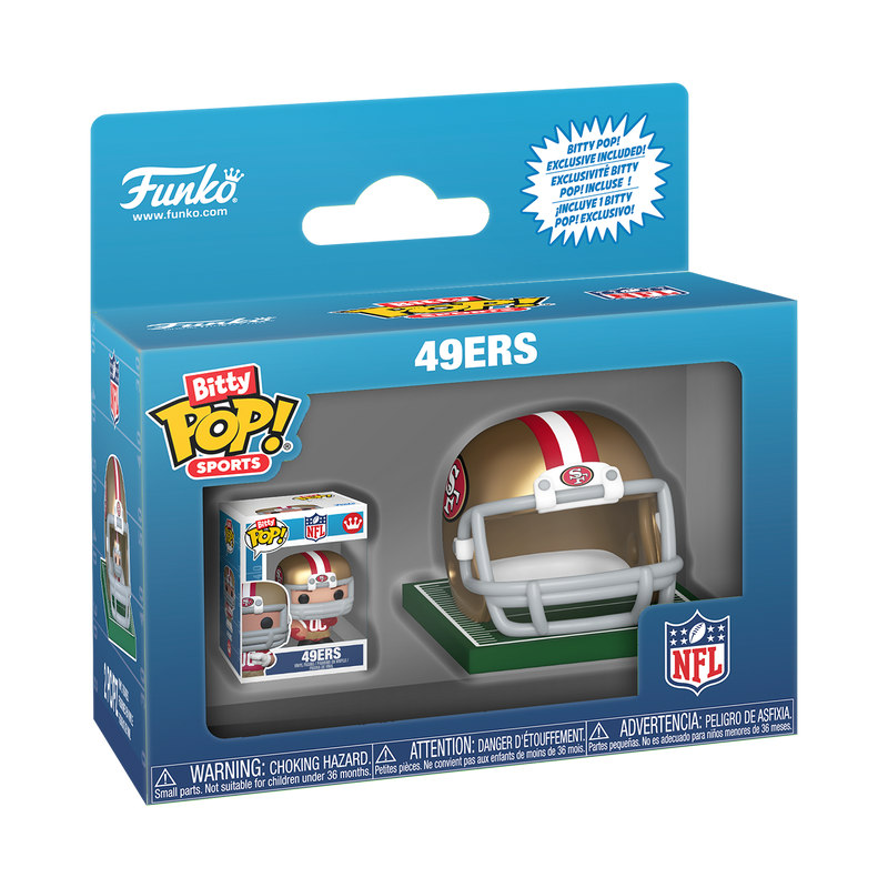 Bitty Pop! Helmet & Player 49ers, , hi-res view 2