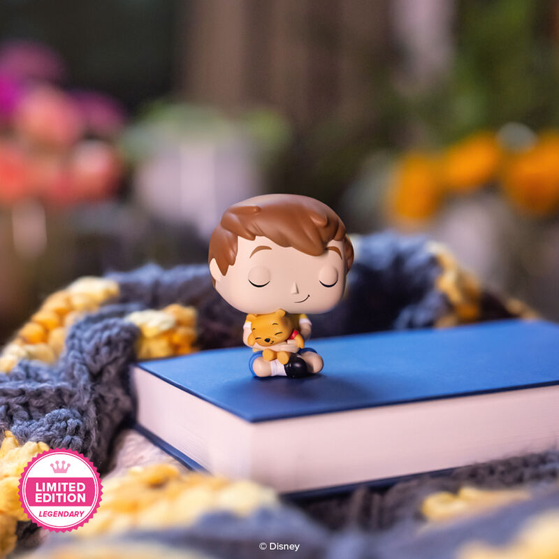 Funko Pop! Limited Edition Christopher Robin with Pooh featuring Pink Limited Edition Legendary Badge view 1