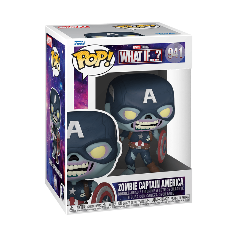 Pop! Zombie Captain America with Shield, , hi-res view 2