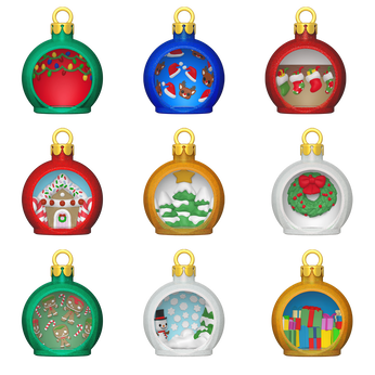Bitty Pop! Ornaments 9-Pack, Image 2