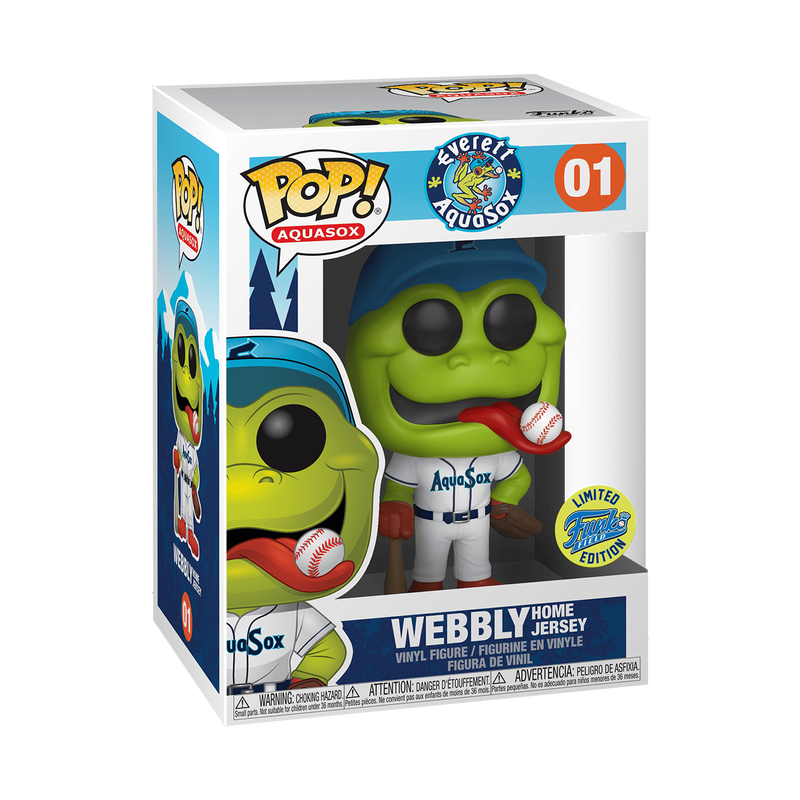 POP MILB Mascots: AquaSox - Webbly (Home), , hi-res view 1