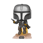 Pop! The Mandalorian Flying with Blaster, , hi-res view 1