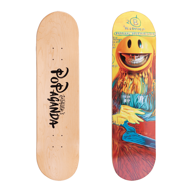Mona Lisa Grin (Ron English) Skateboard Deck, , hi-res view 1