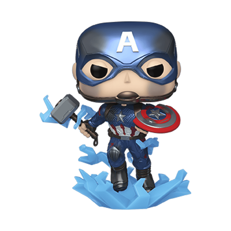 Pop! Captain America with Broken Shield (Glow), , hi-res view 1