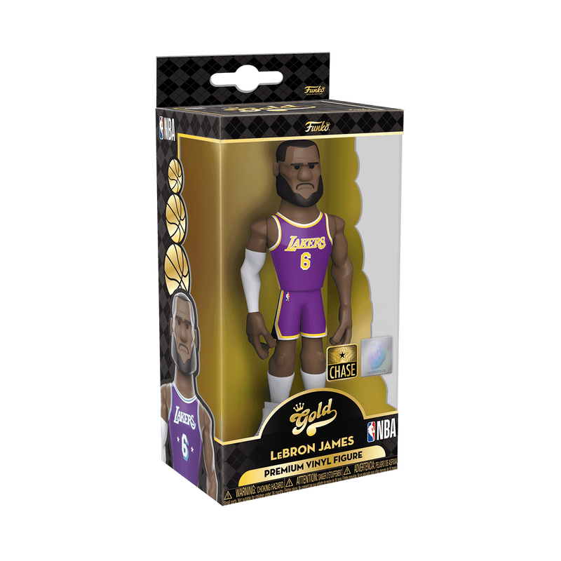 Buy Vinyl GOLD 5 LeBron James City Edition Uniform Lakers at Funko