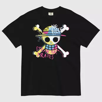 One Piece Straw Hat Pirates Comfort Colors Tee, , hi-res view 2