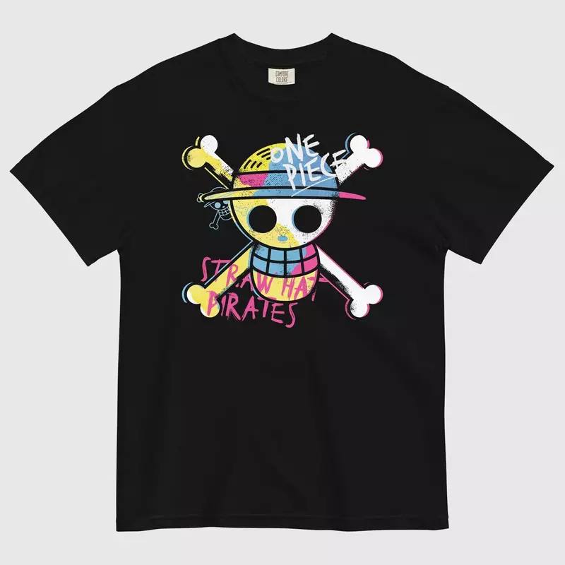 One Piece Straw Hat Pirates Comfort Colors Tee, , hi-res view 2
