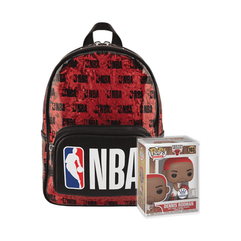 Limited Edition Bundle - NBA Stadium Mini Backpack and Pop! Dennis Rodman, Image 1