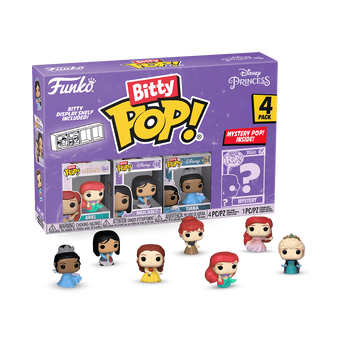 Bitty Pop! Disney Princess 4-Pack Series 1, Image 1
