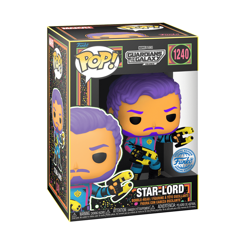 Buy Pop Star Lord Black Light at Funko