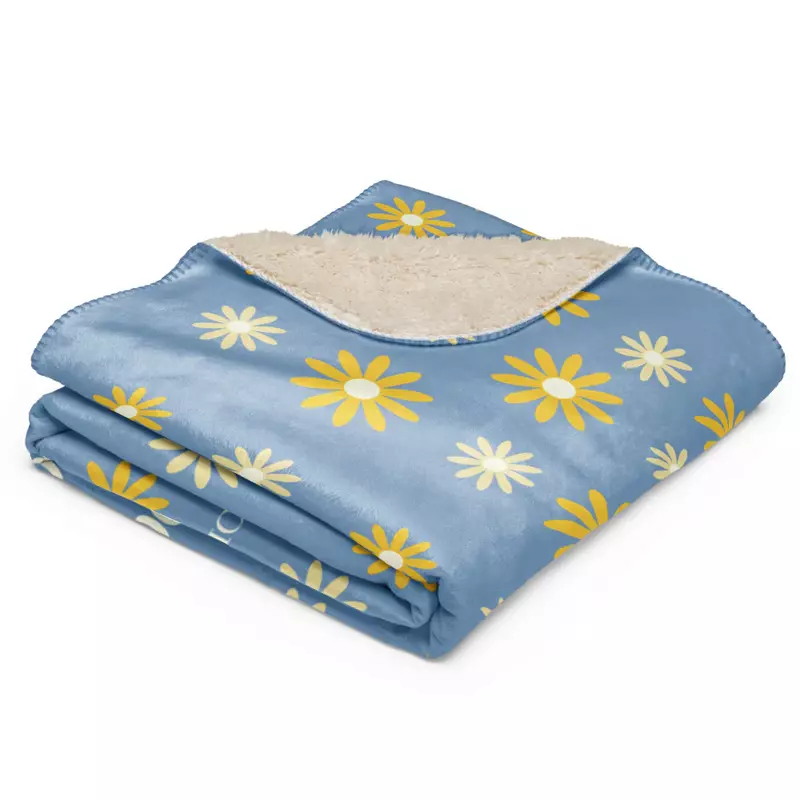 Gilmore Girls I Love You A Thousand Yellow Daisies Sherpa Blanket, , hi-res view 4