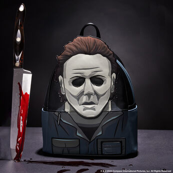 Halloween Michael Myers Glow Mask Cosplay Mini Backpack, Image 2