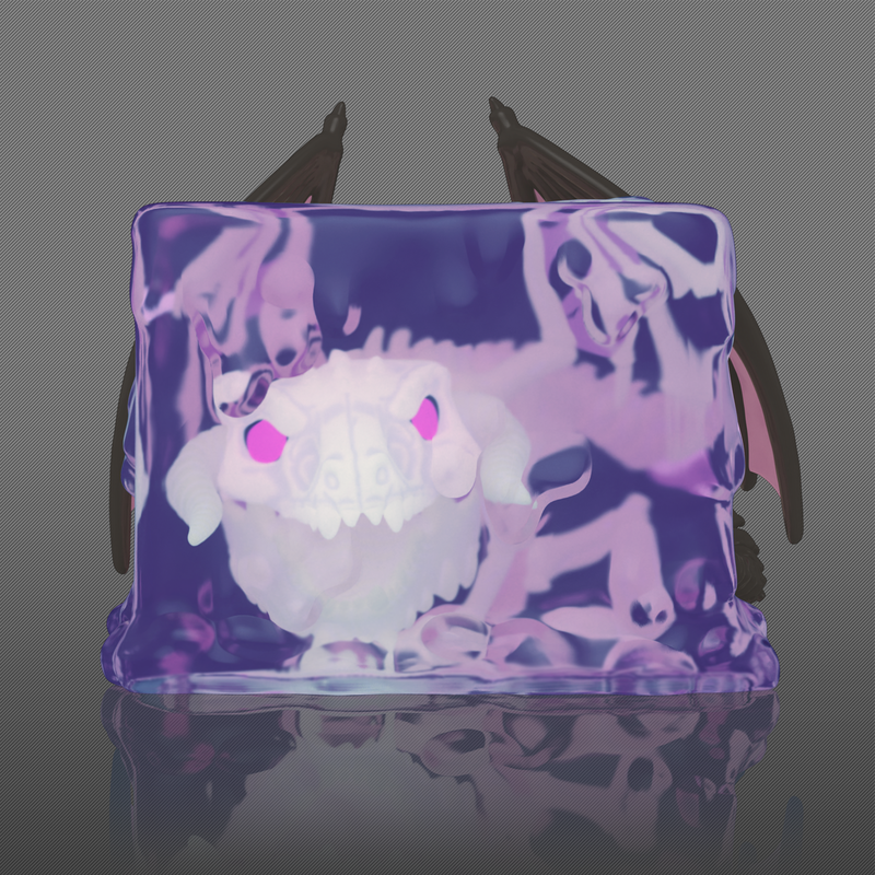 Pop! Deluxe Gelatinous Cube with Dracolich (Glow), , hi-res view 3