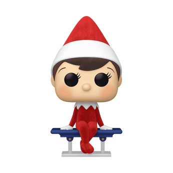 Pop! The Elf on the Shelf (Flocked), Image 1