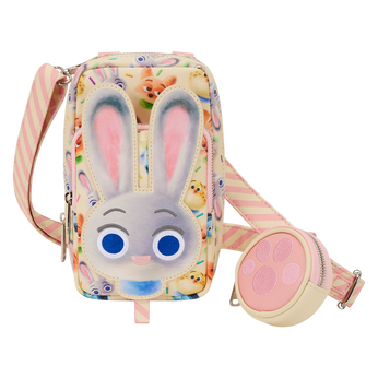 Zootropolis 2 Judy Hopps Cotton Candy Cosplay Cell Phone Crossbody Bag with Coin Bag, Image 1