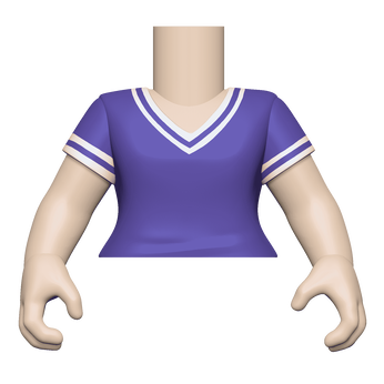 BAP- FM - SK1 - Torso - PU/WH V-Neck Shirt, Image 1