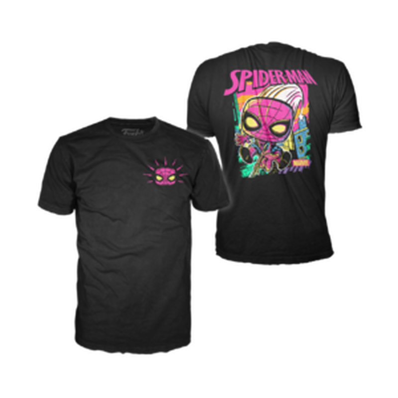 POP&Tee: Marvel- Spider-Man(Black Light)(T-Shirt), , hi-res view 1