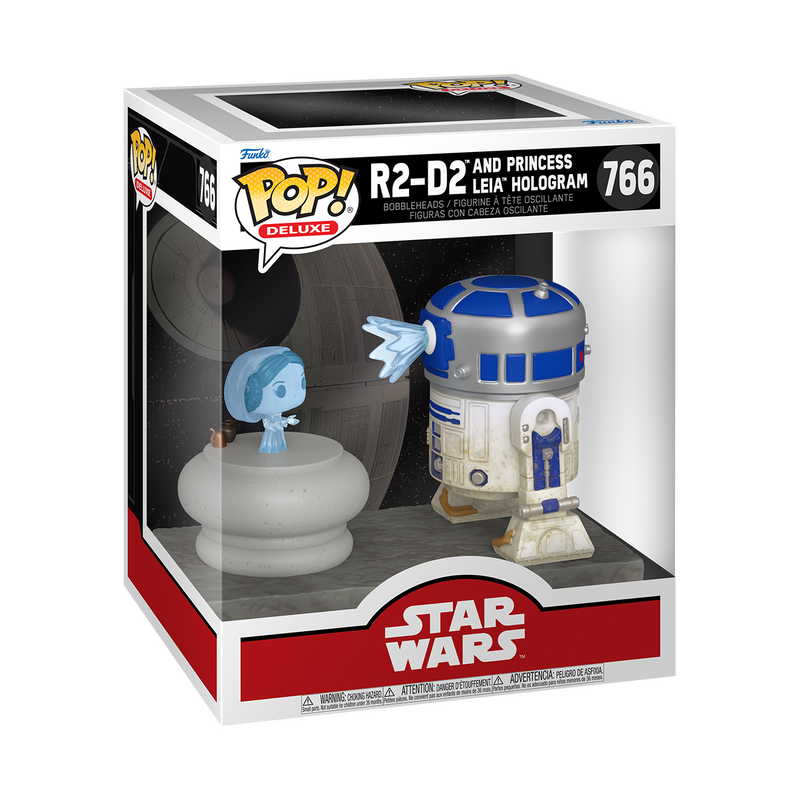 Pop! Deluxe R2-D2 and Princess Leia Hologram, , hi-res view 2
